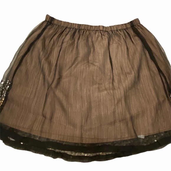 Umgee brown miniskirt silver gold‎ sequins small - Picture 7 of 10